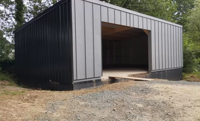 Réalisation d'un garage et d'une surélévation, Nantes, BS Charpente Bois