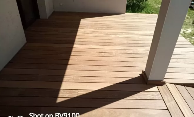 Réalisation d'une terrasse en cumaru à Héric, Nantes, BS Charpente Bois